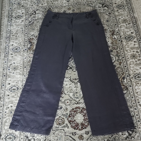 Sandro Linen Wide Leg Pants - Picture 1 of 5